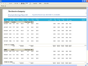 Payroll report