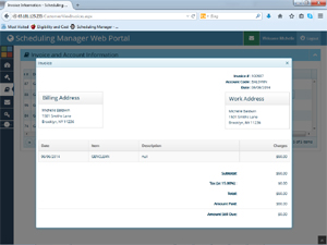 Customer Portal Viewing Invoices